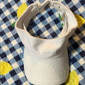 C&C California White Terry Visor with Embroidered Logo